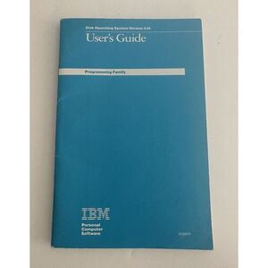 Vintage Tech 1985 DOS 3.10 IBM User’s Guide Disk Operating System‎ Manual Book
